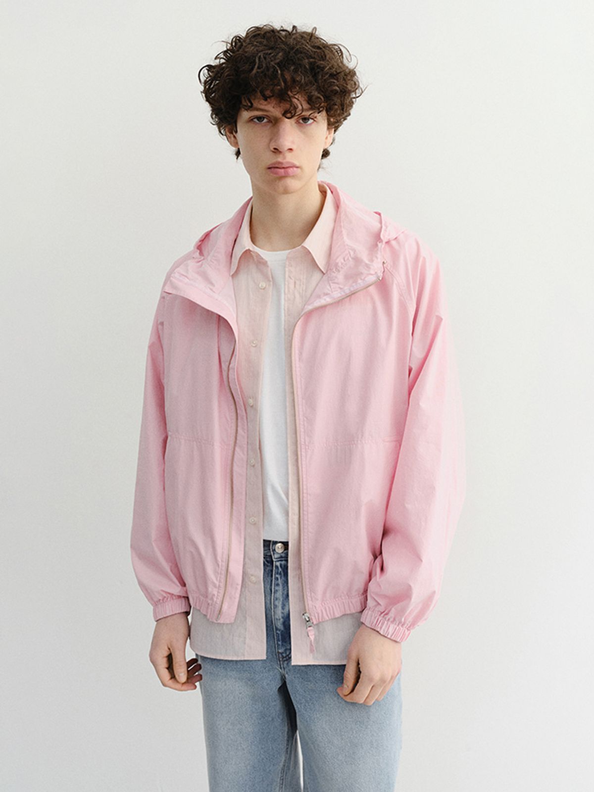 던스트 포 맨(DUNST FOR MEN) SUMMER BREEZE WINDBREAKER_UNISEX_UDJU6B123_SOFT PINK