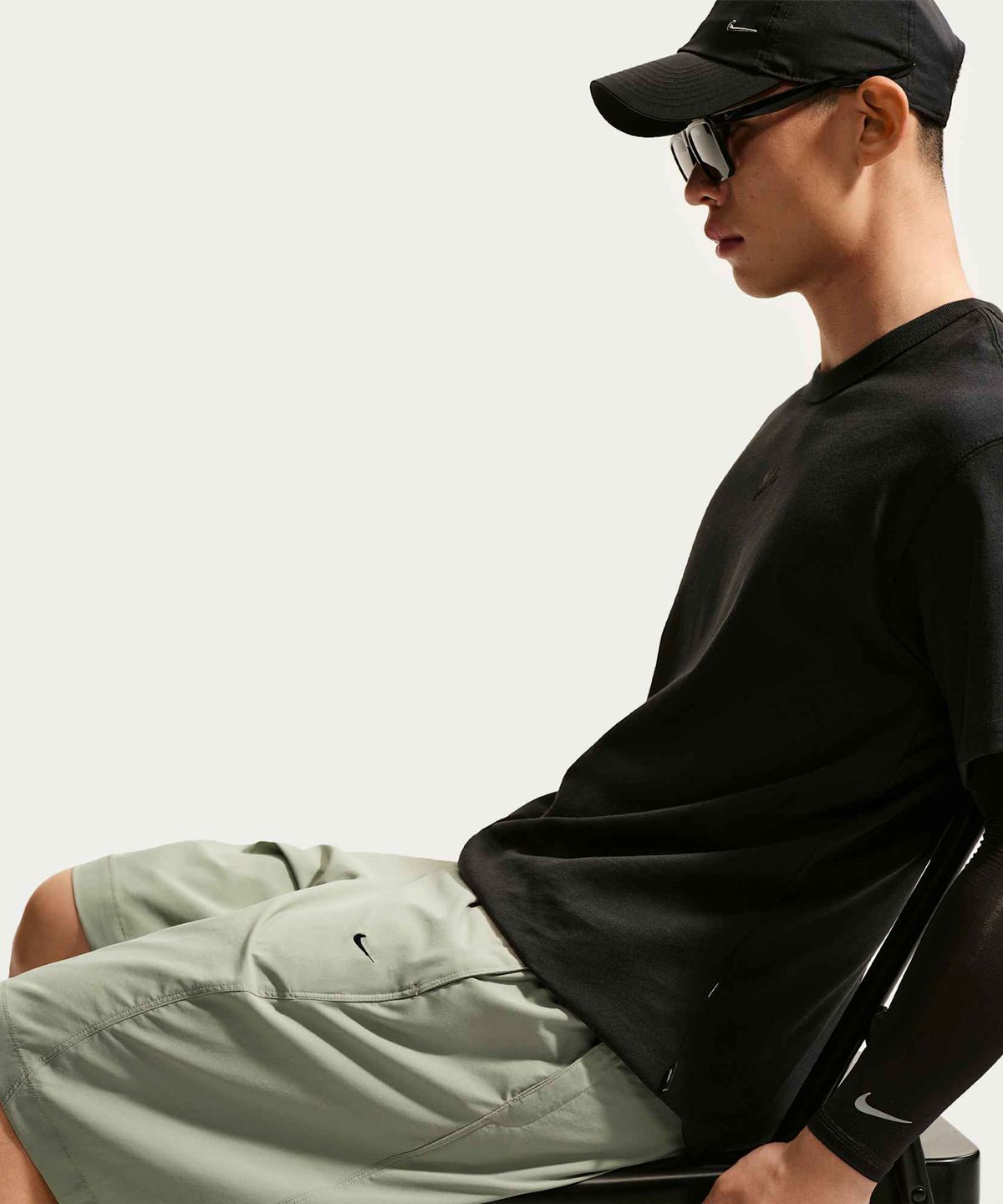 나이키(NIKE) 테크 헬리오스 드라이 핏 쇼츠 M - 스프루스 포그:블랙 / IF1305-304