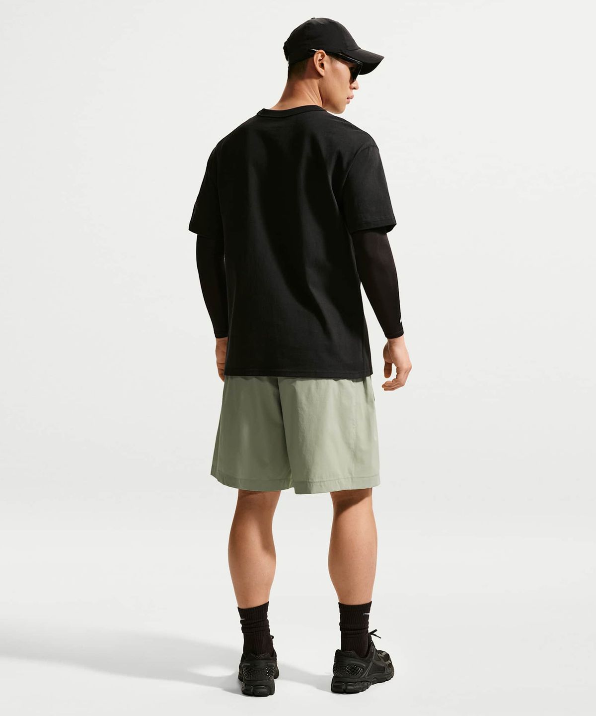 나이키(NIKE) 테크 헬리오스 드라이 핏 쇼츠 M - 스프루스 포그:블랙 / IF1305-304