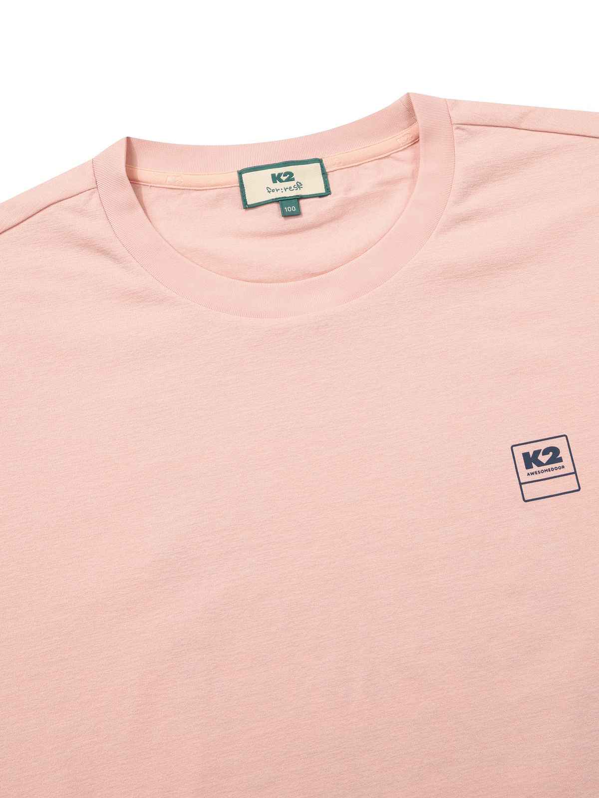 케이투(K2) FOR:REST 네이처(NATURE) 그래픽 티셔츠 (공용)_SOFT PINK
