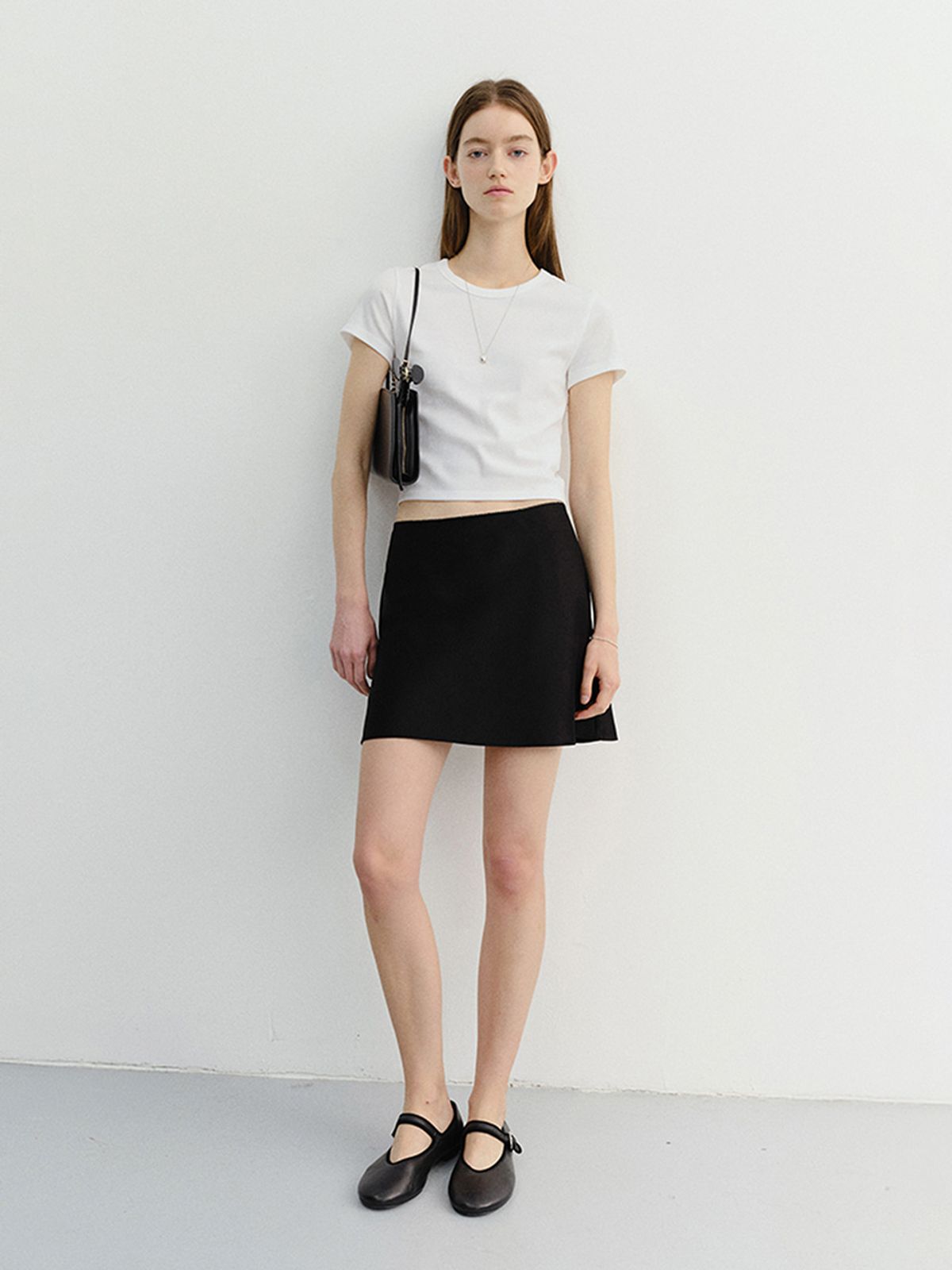 던스트(DUNST) CROPPED SLIM TOP_UDTS6B224_WHITE