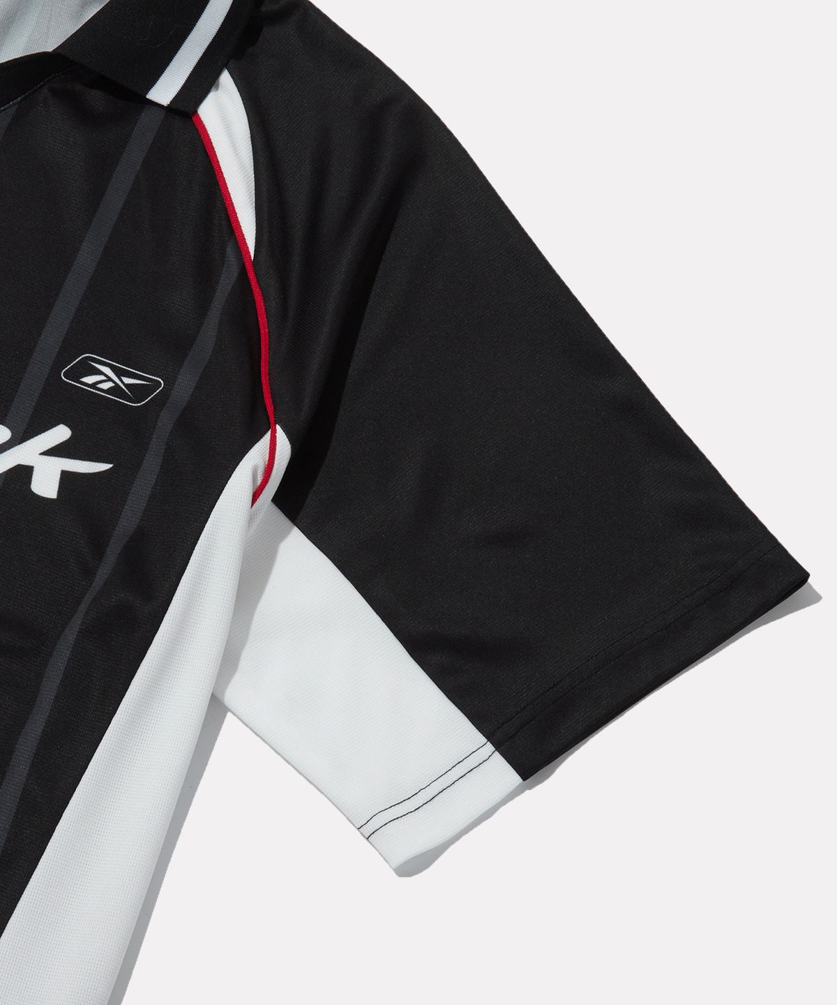 리복(REEBOK) 스포츠 풋볼 저지 반팔티 - 블랙