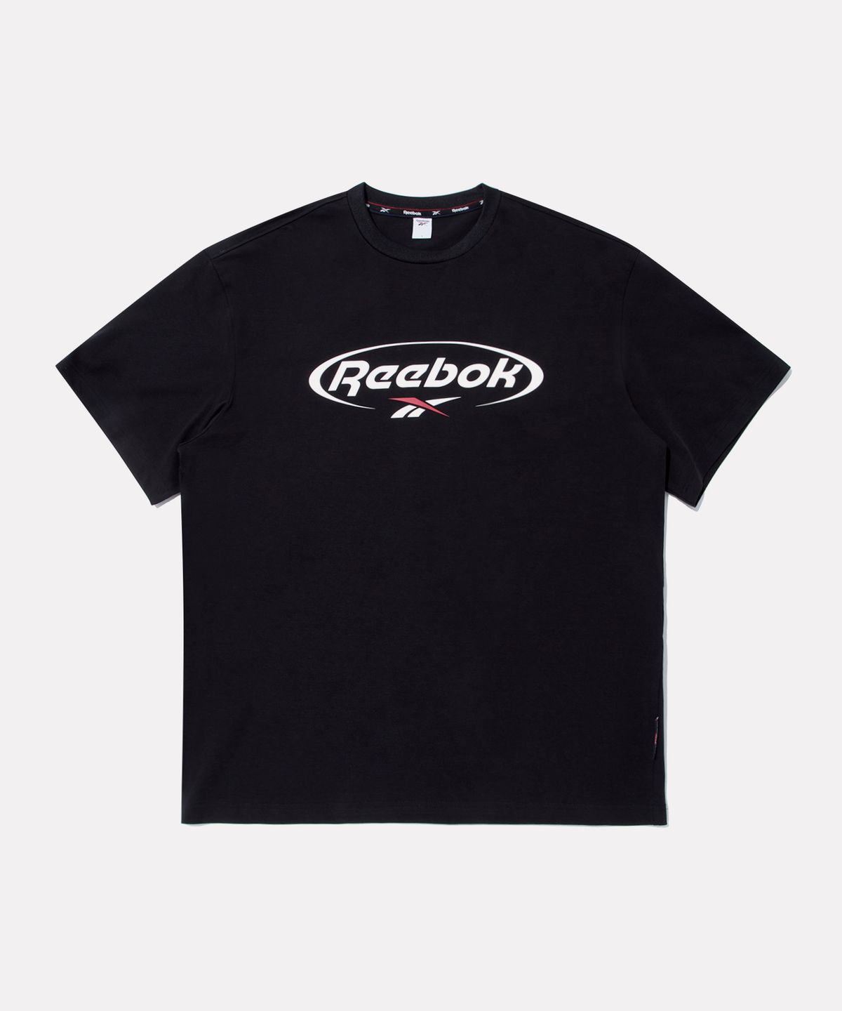 리복(REEBOK) 서클로고 아이스코튼 반팔티 - 블랙