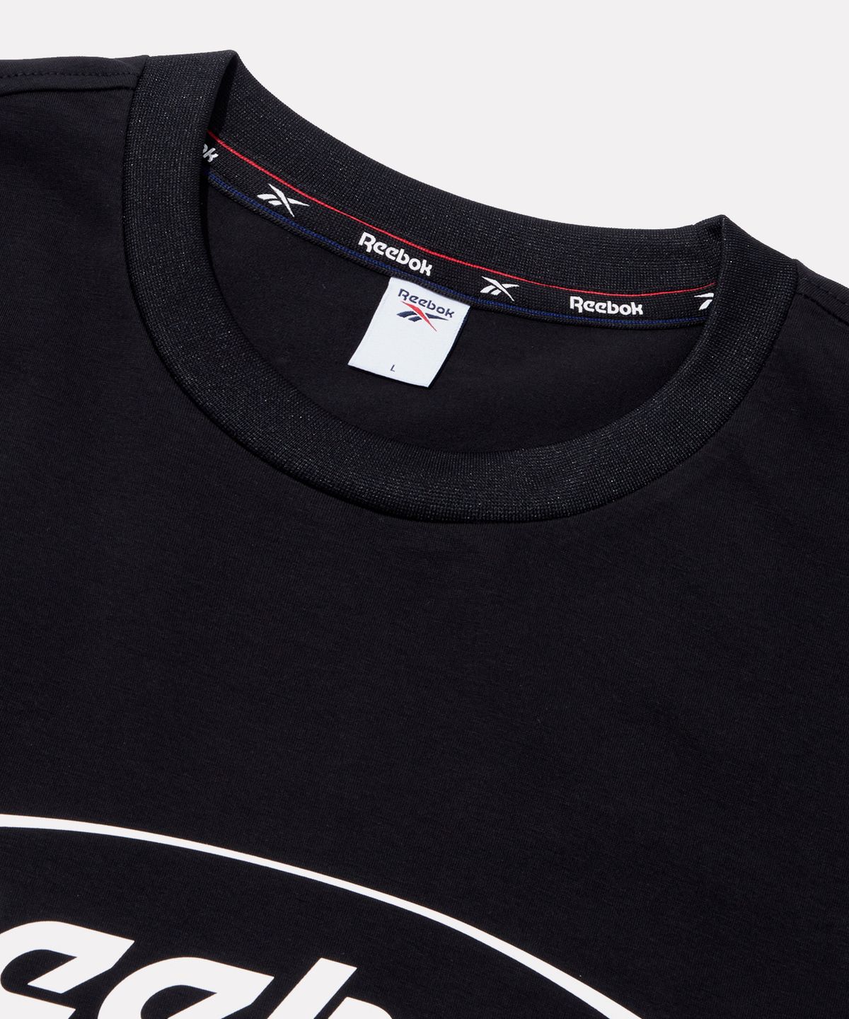 리복(REEBOK) 서클로고 아이스코튼 반팔티 - 블랙