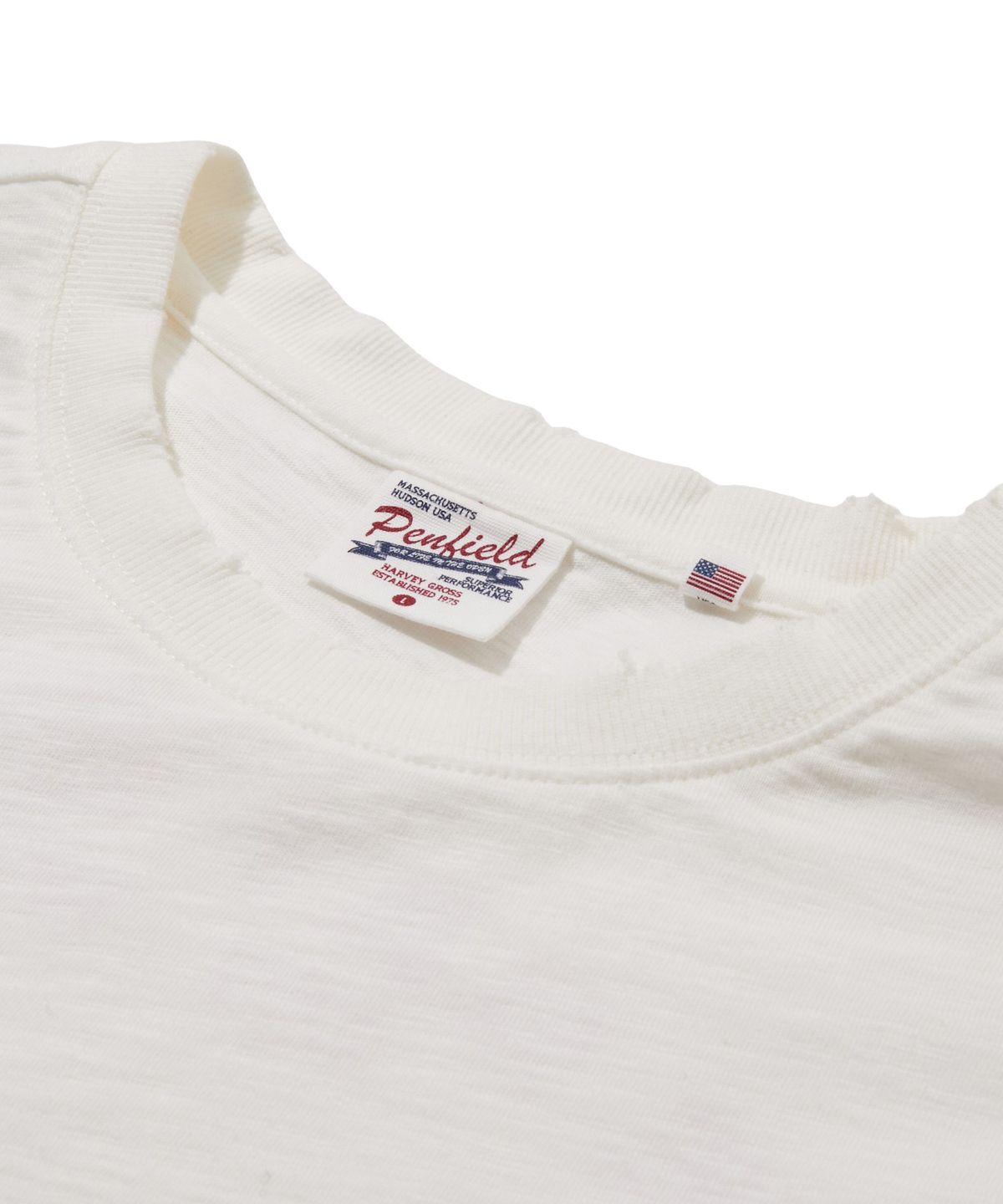 펜필드(PENFIELD) 베이스테이트 세일링 보트 티셔츠 화이트_FS2KT81U