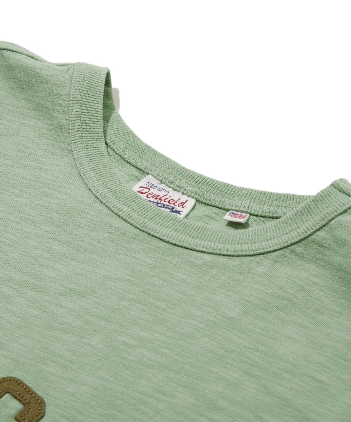펜필드(PENFIELD) 허드슨 아플리케 티셔츠 라이트그린_FS2KT79U