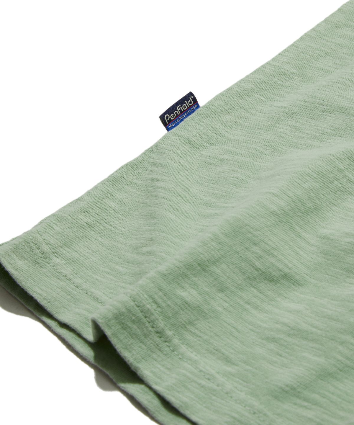 펜필드(PENFIELD) 허드슨 아플리케 티셔츠 라이트그린_FS2KT79U