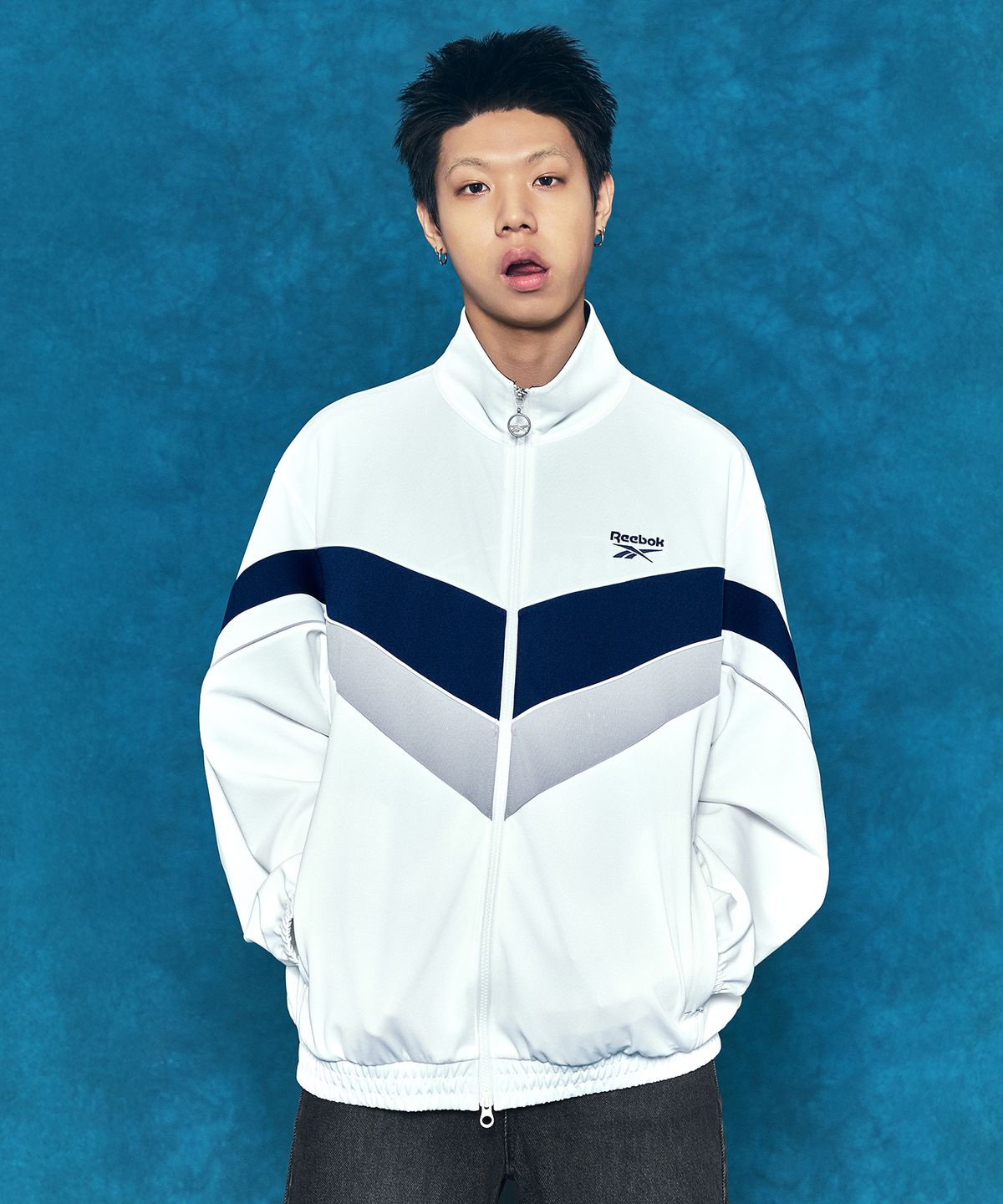 리복(REEBOK) 헤리티지 저지 트랙탑 - 오프 화이트