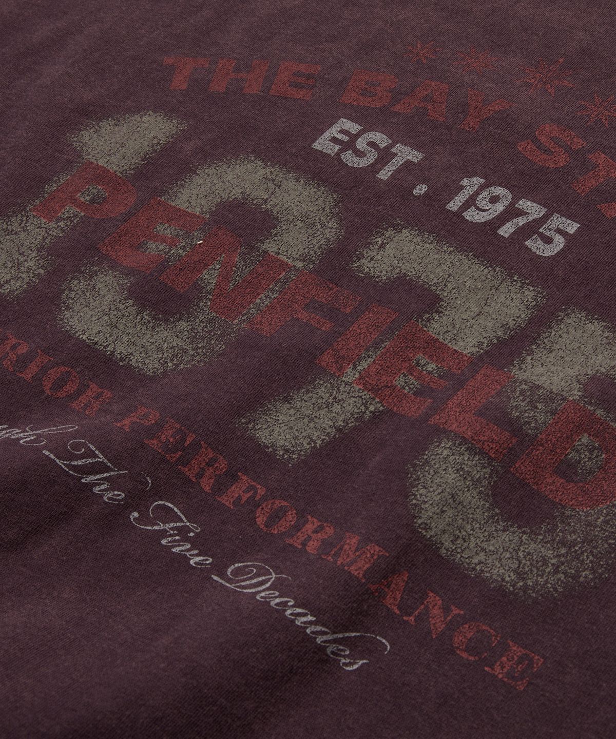 펜필드(PENFIELD) 1975 백그라운드 티셔츠 퍼플_FS2KT67U