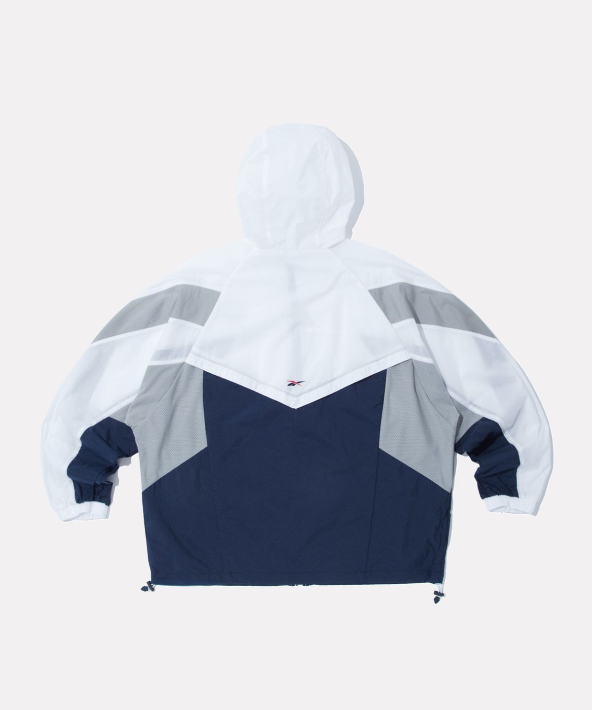리복(REEBOK) 컬러블록 메쉬 매칭 윈드브레이커 - 화이트:네이비
