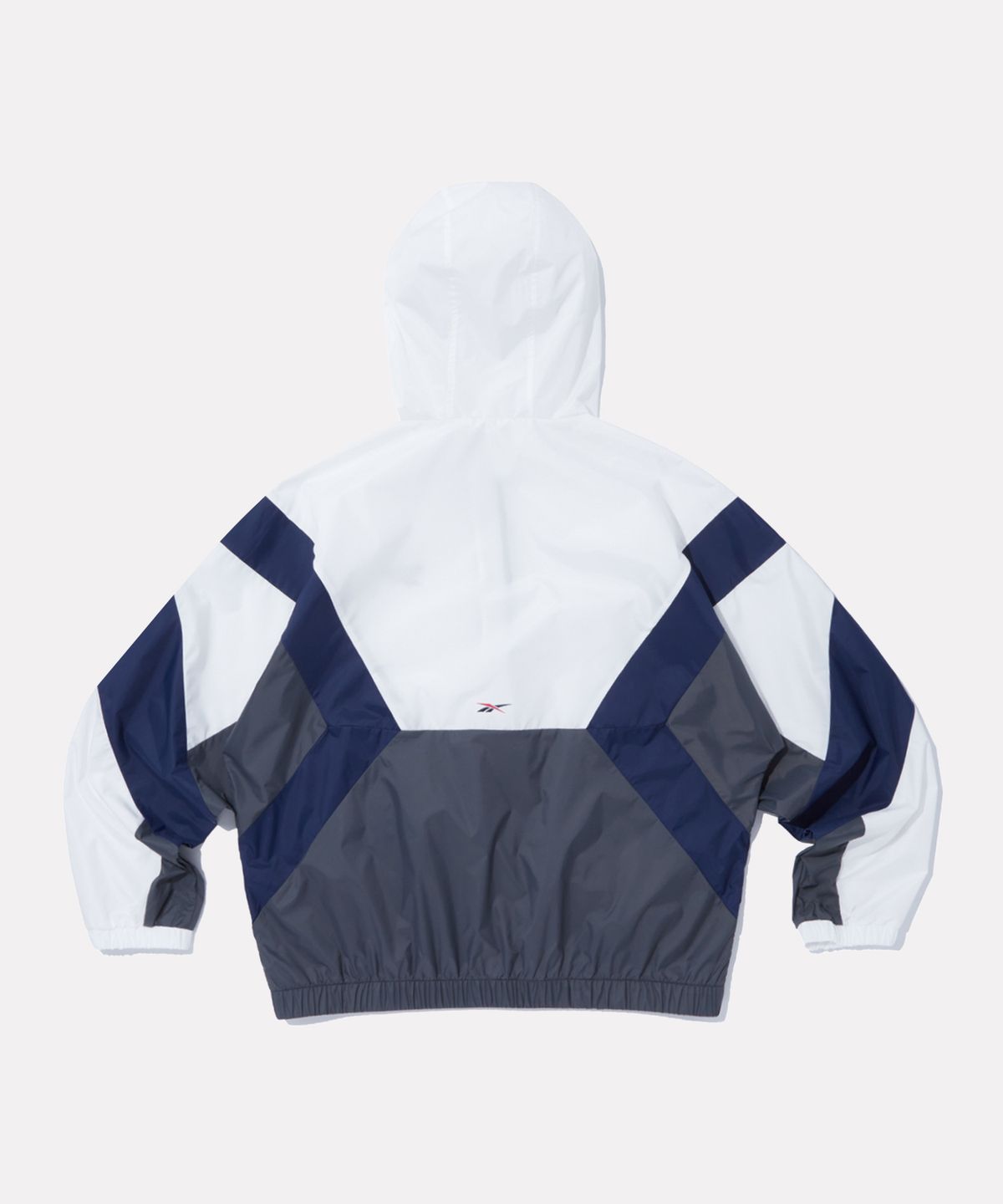 리복(REEBOK) DNA 경량 후드 윈드브레이커 - 화이트:그레이