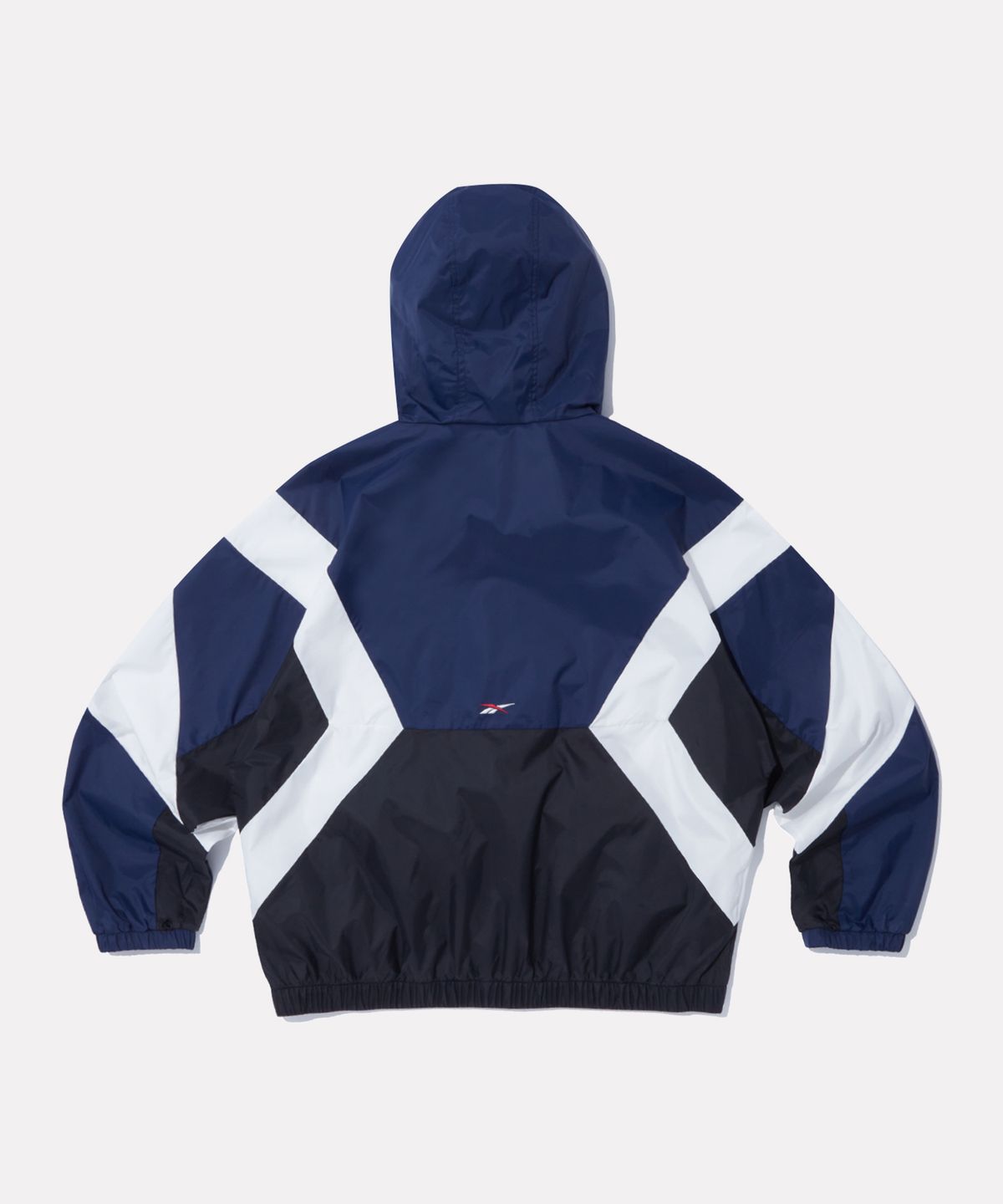 리복(REEBOK) DNA 경량 후드 윈드브레이커 - 네이비:블랙