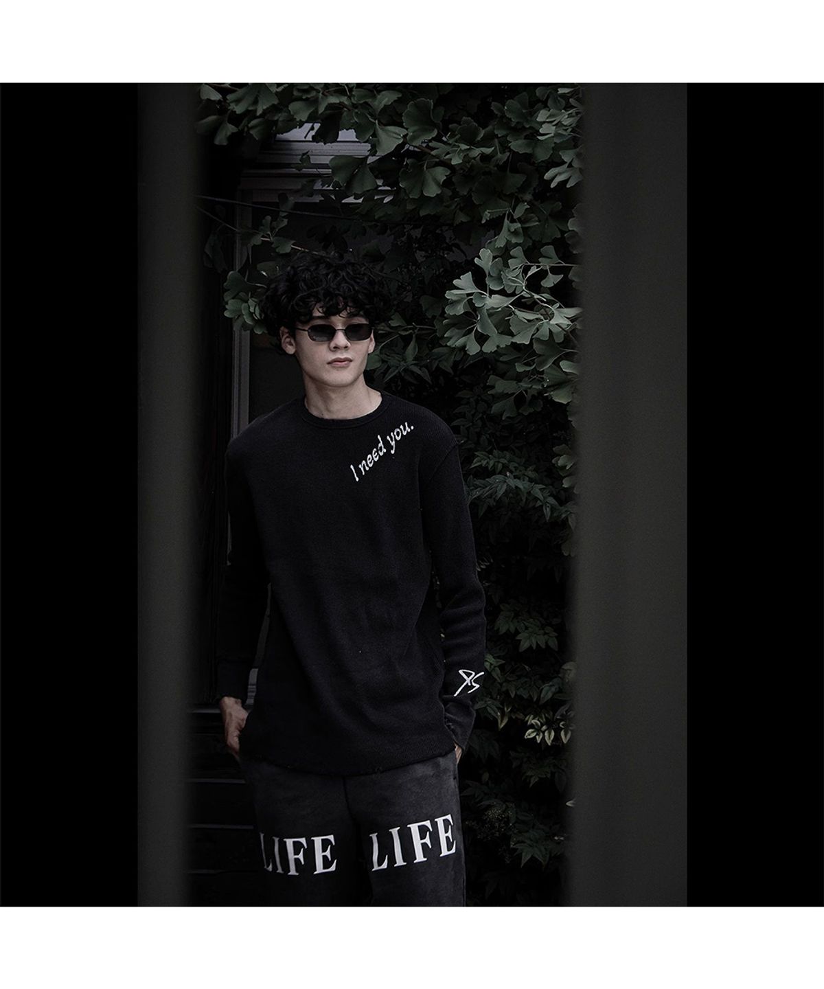 에반게리온95(EVANGELION95) 0051 Cutsew - BLACK