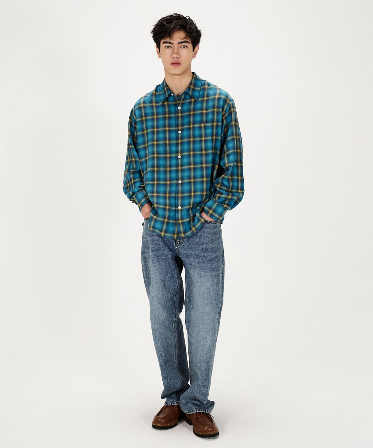 셔터(SHIRTER) EON DENIM PANTS (VINTAGE BLUE)