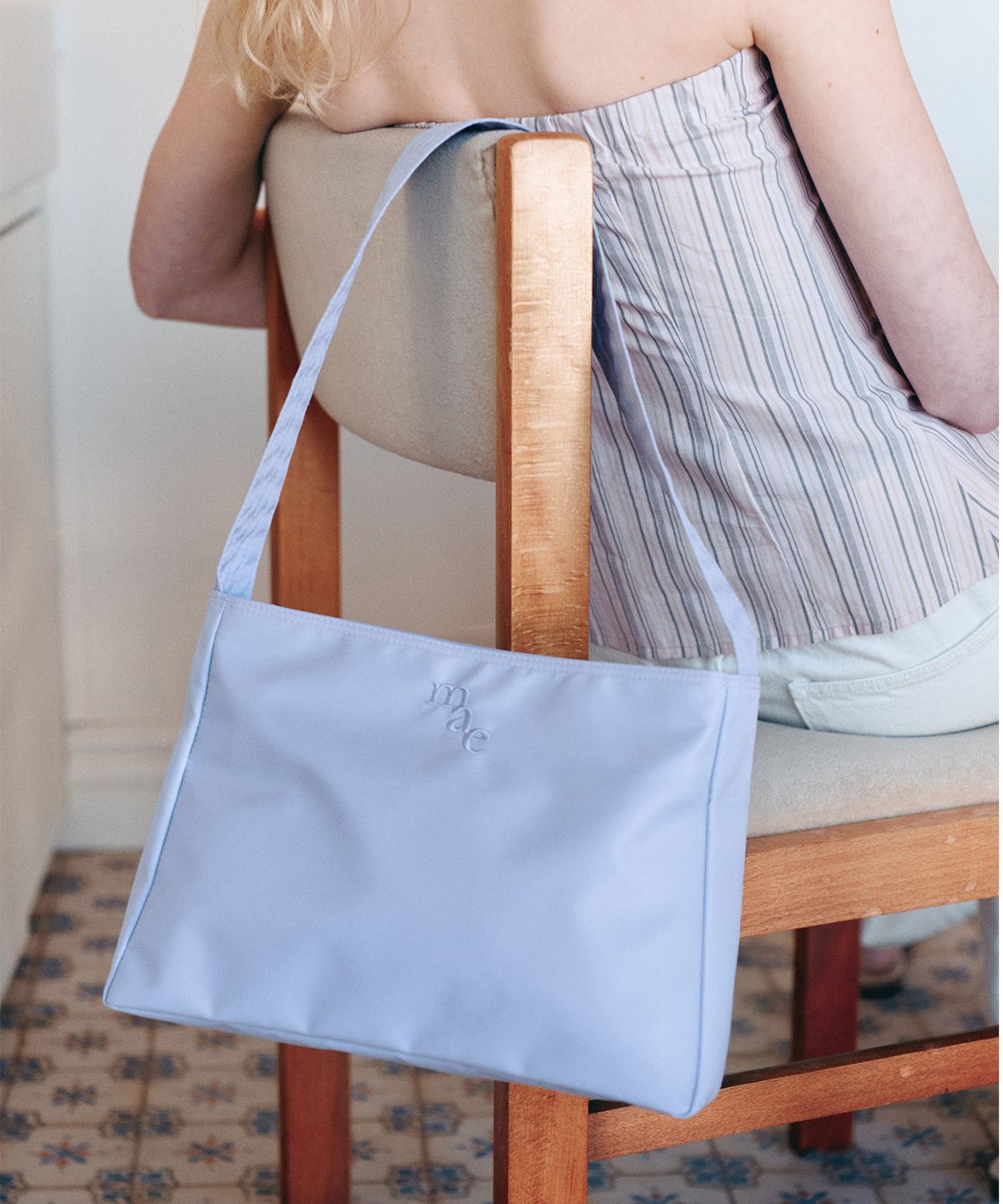무쿠앤에보니(MUCU AND EBONY) Comfy Bag _ Lavender Blue