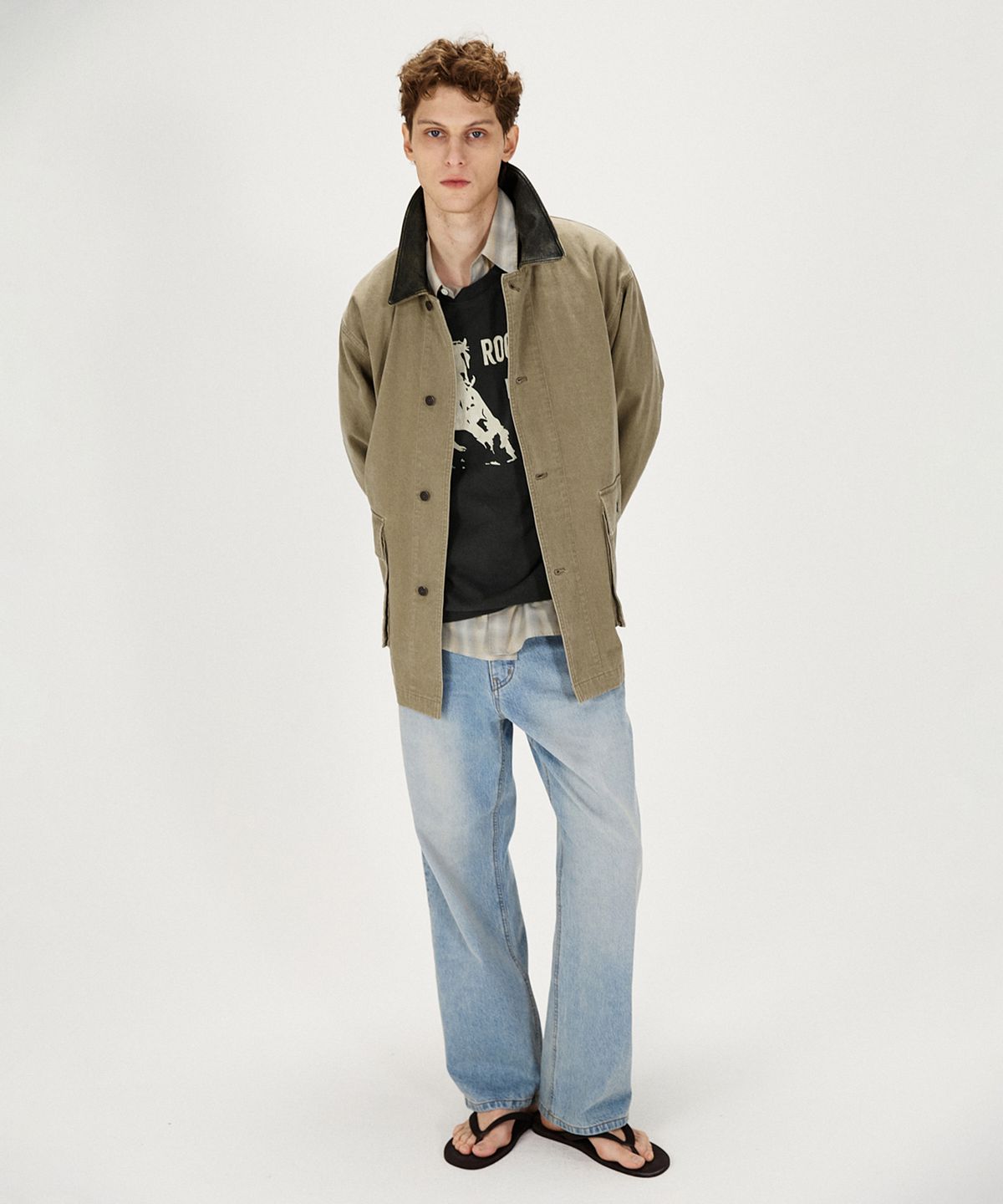 셔터(SHIRTER) SECOND EDITION DENIM PANTS (BLEACHED BLUE)
