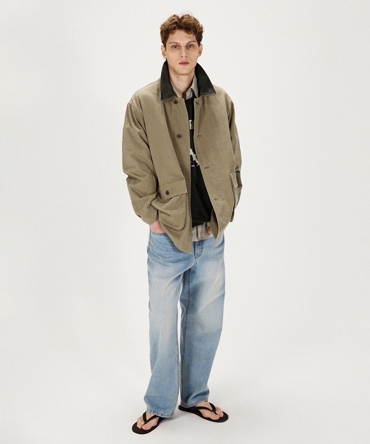 셔터(SHIRTER) SECOND EDITION DENIM PANTS (BLEACHED BLUE)