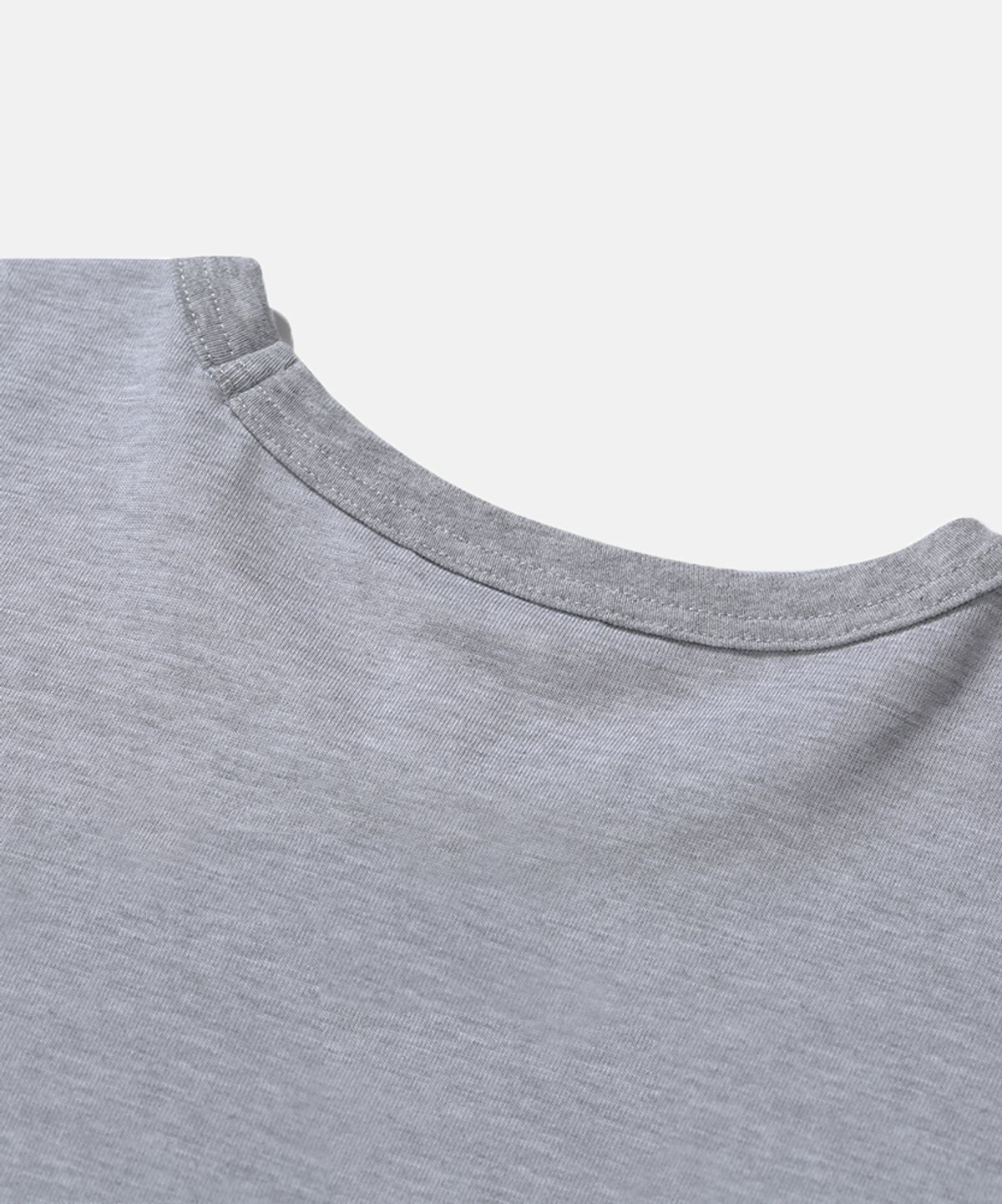 모이프(MOIF) [SS26] 404 GNF(F) H/S TEE / HEATHER GRAY
