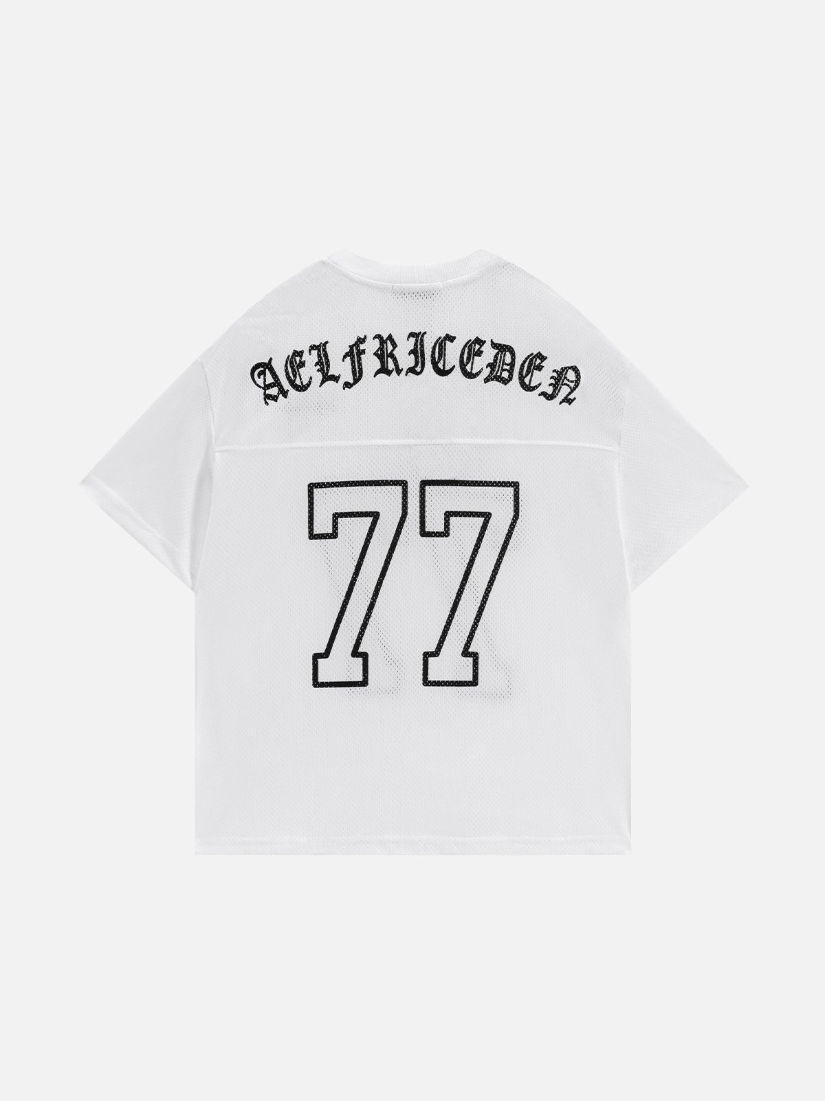 엘프릭 에덴(AELFRIC EDEN) 77 Graphic Mesh Football Jersey 반소매 티셔츠 AE24CTQ30316-01TWHI