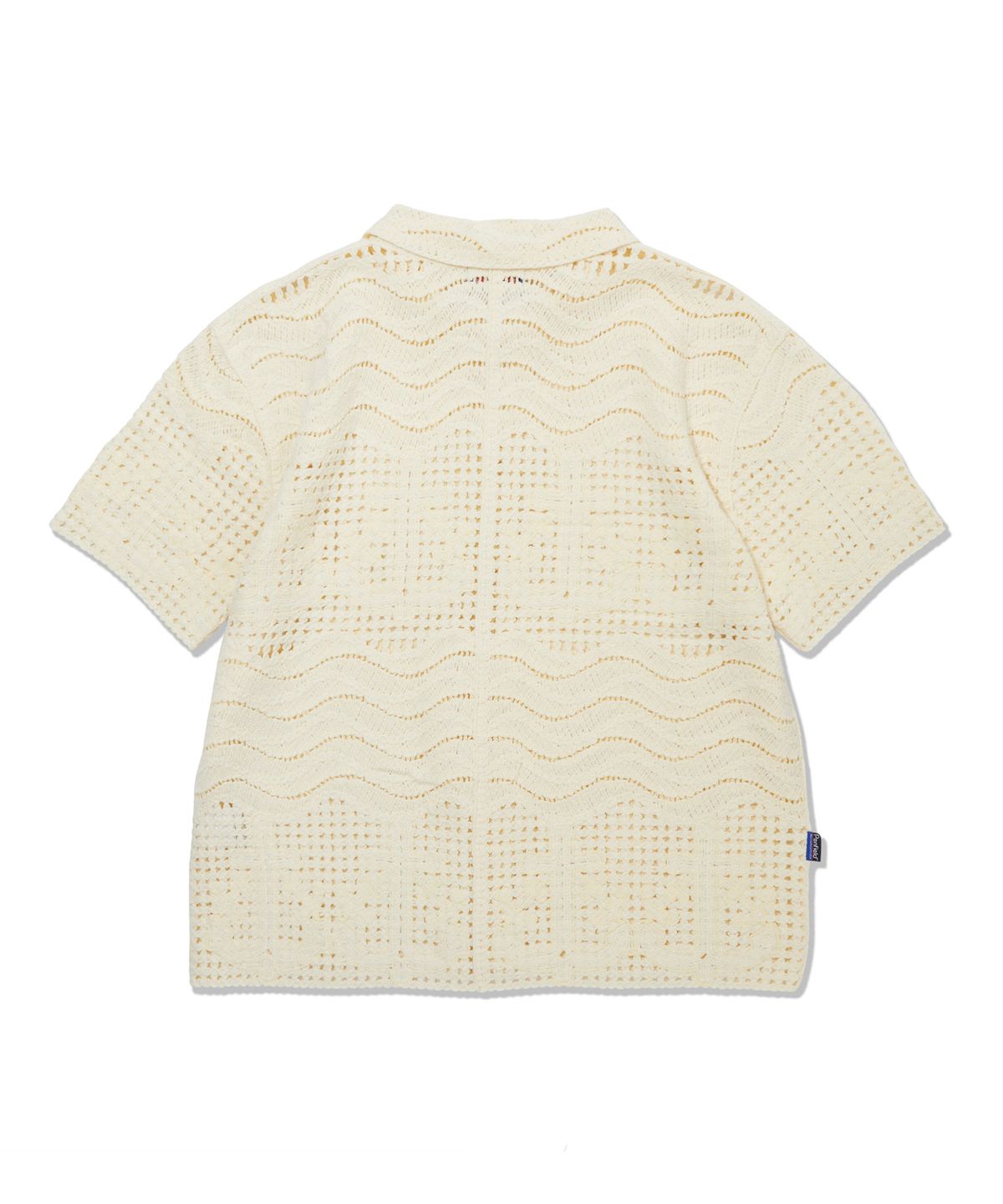 펜필드(PENFIELD) 솔티독 크로셰 니트 반팔 셔츠 레몬_FS2NJ01U