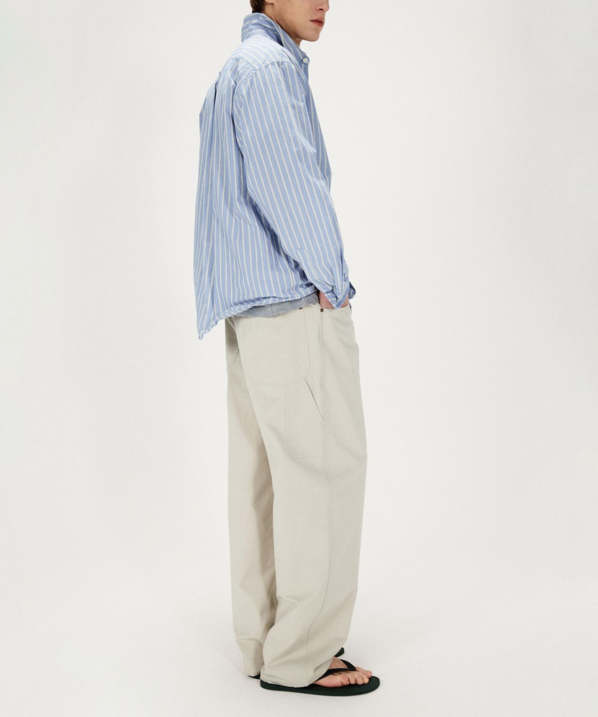 셔터(SHIRTER) WIRE EDGE COTTON SHIRT (BLUE)
