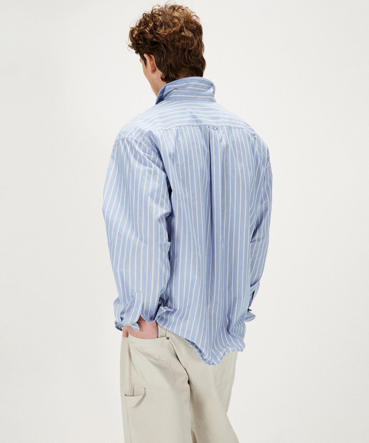 셔터(SHIRTER) WIRE EDGE COTTON SHIRT (BLUE)