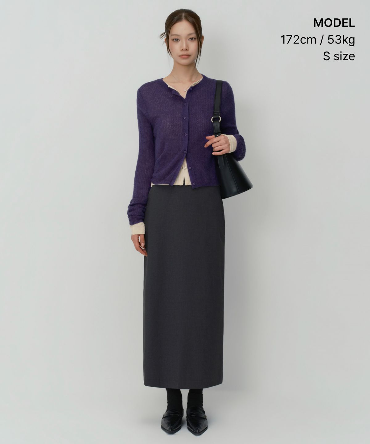무신사 스탠다드 우먼(MUSINSA STANDARD WOMAN) 우먼즈 맥시 스커트 [그레이]