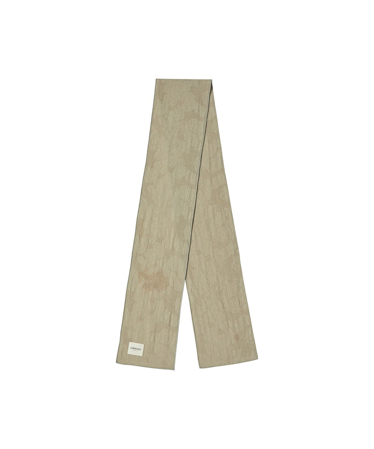 꼬모니노즈(COMONINOZ) [CN] JACQUARD SCARF [KHAKI]
