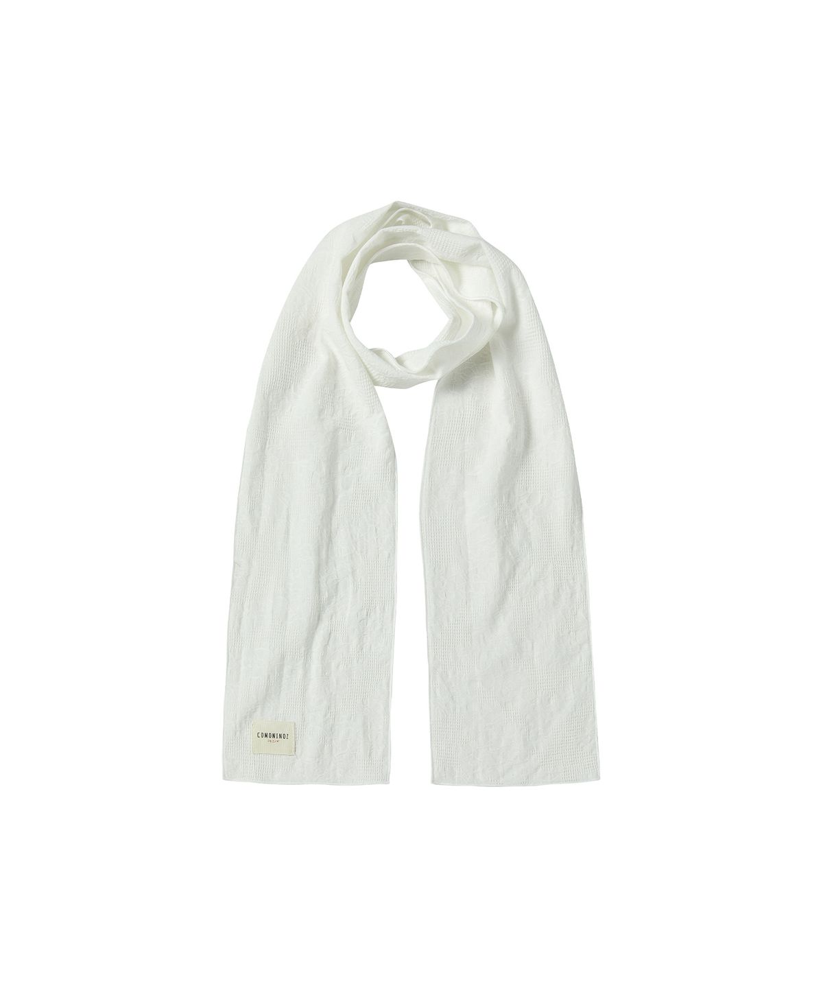 꼬모니노즈(COMONINOZ) [CN] JACQUARD SCARF [IVORY]