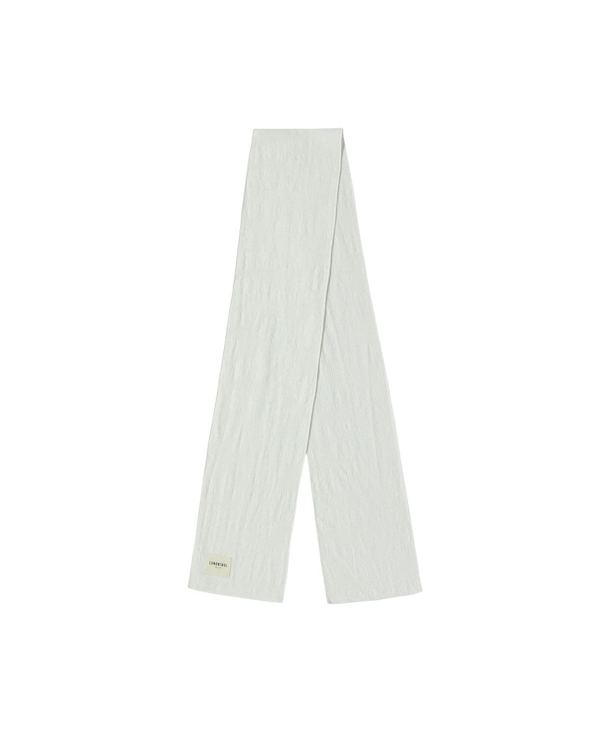 꼬모니노즈(COMONINOZ) [CN] JACQUARD SCARF [IVORY]