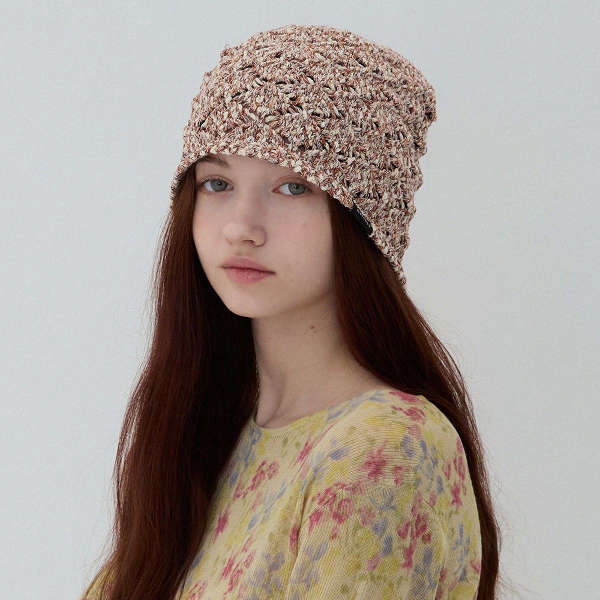 메르헨(MERCHEN) Ethnic crochet beanie_3color