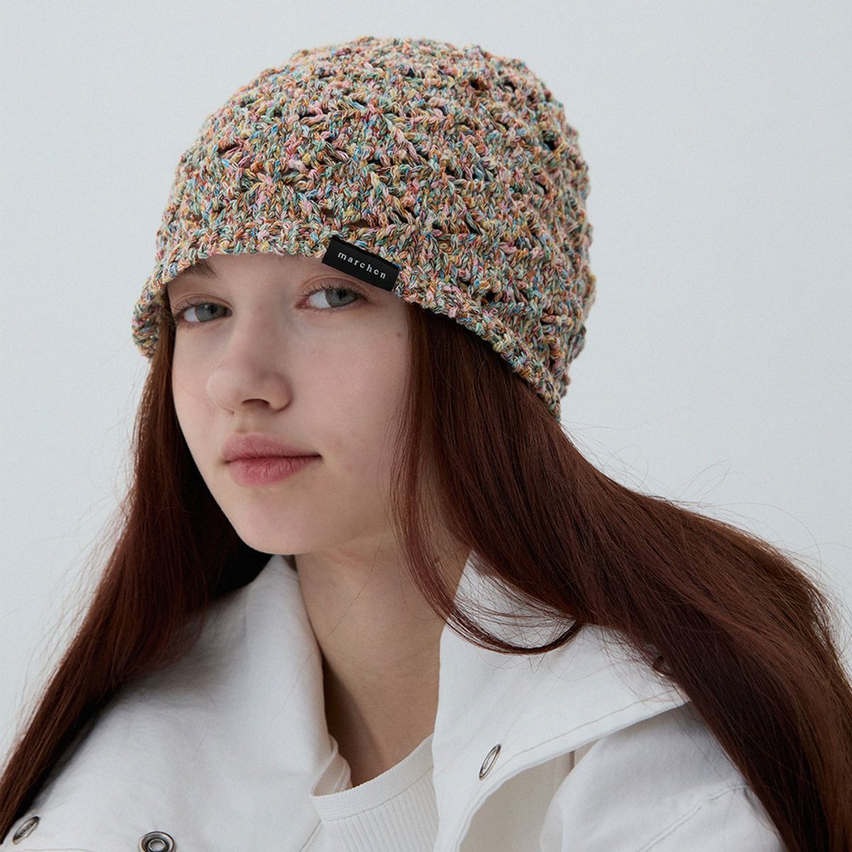 메르헨(MERCHEN) Ethnic crochet beanie_3color