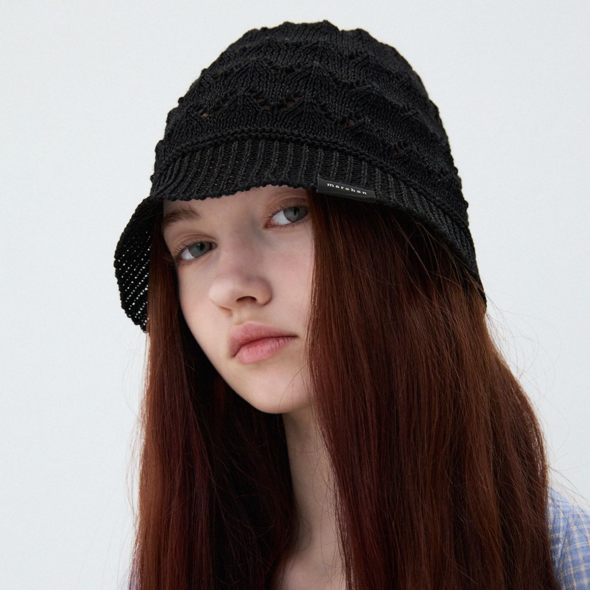 메르헨(MERCHEN) Lacy crochet hat_3color