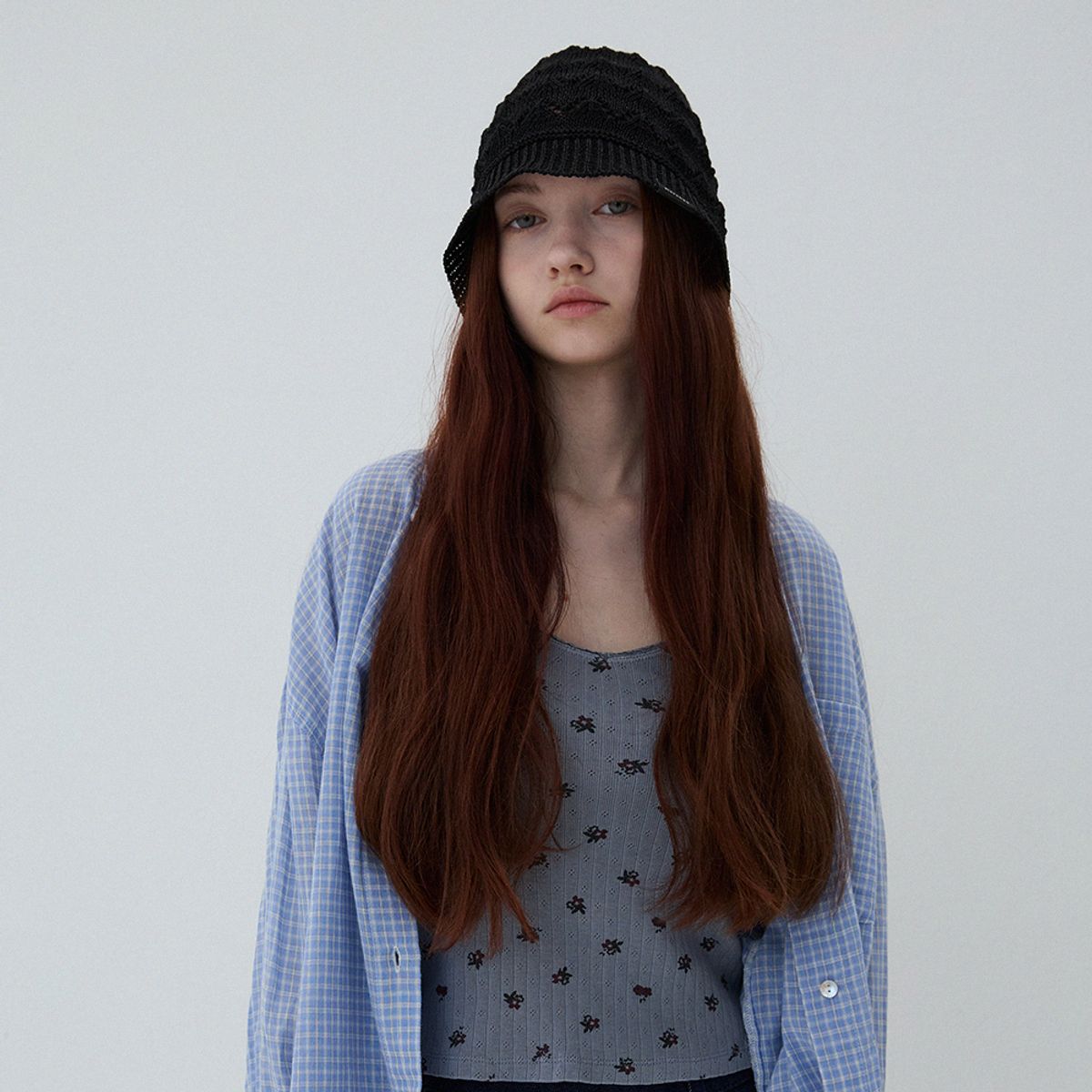 메르헨(MERCHEN) Lacy crochet hat_3color