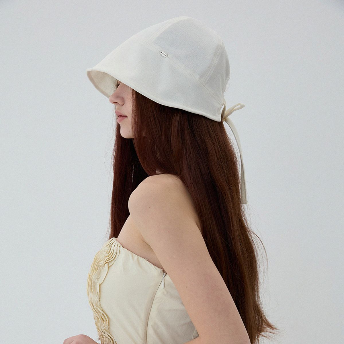 메르헨(MERCHEN) Roi linen bucket hat_3color