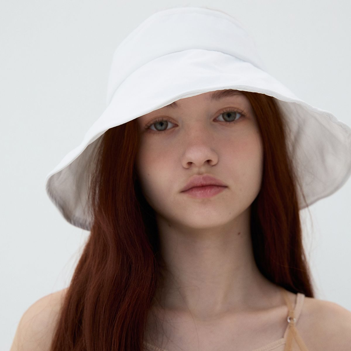 메르헨(MERCHEN) Wide cotton sun visor_4color