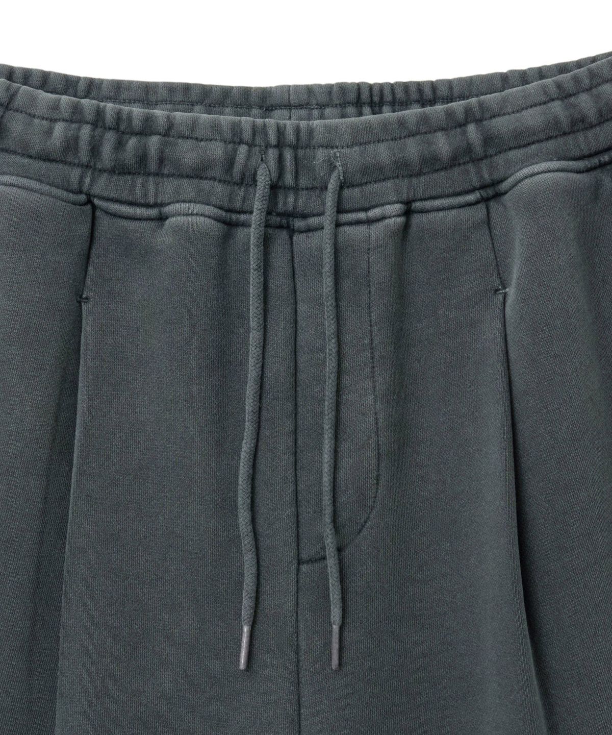 핍스 모터사이클(PHYPS MOTORCYCLE) Pigment Original Wing logo Bermuda Sweat Pants_Charcoal