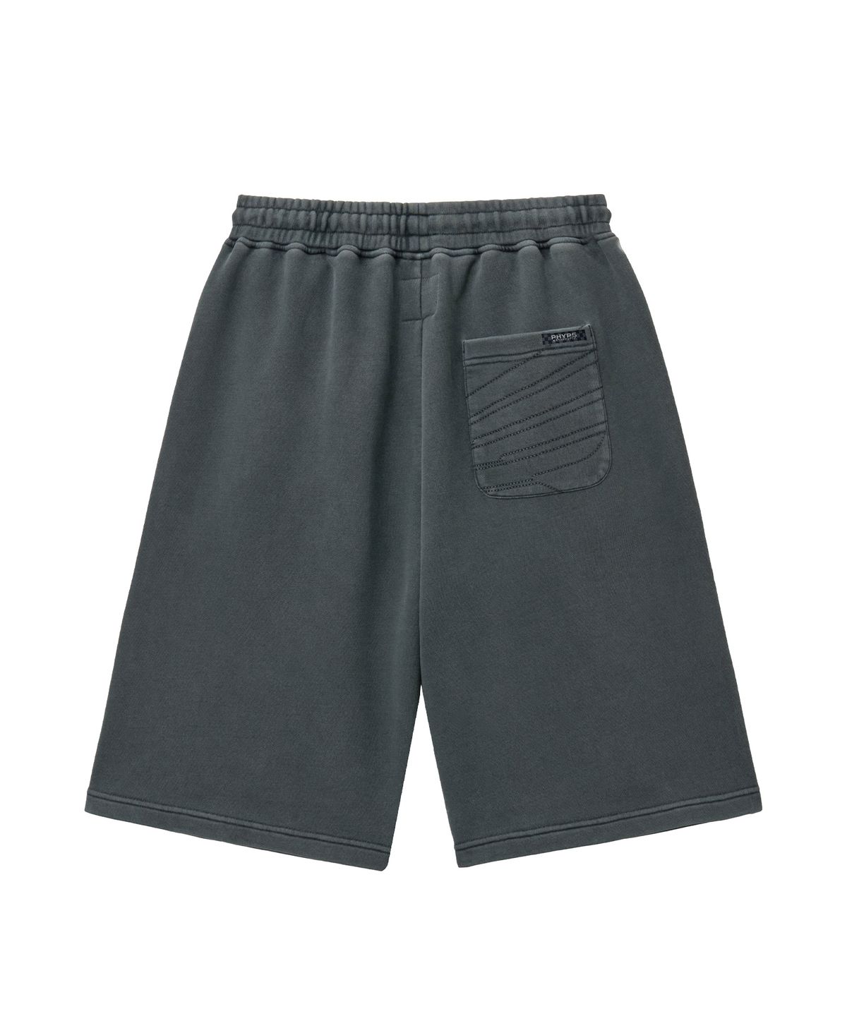 핍스 모터사이클(PHYPS MOTORCYCLE) Pigment Original Wing logo Bermuda Sweat Pants_Charcoal