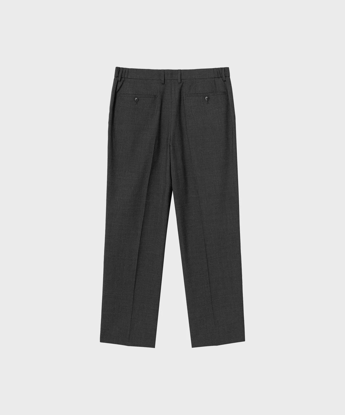 넌블랭크(NONBLANK) W29 워셔블 세미 와이드핏 슬랙스_CHARCOAL