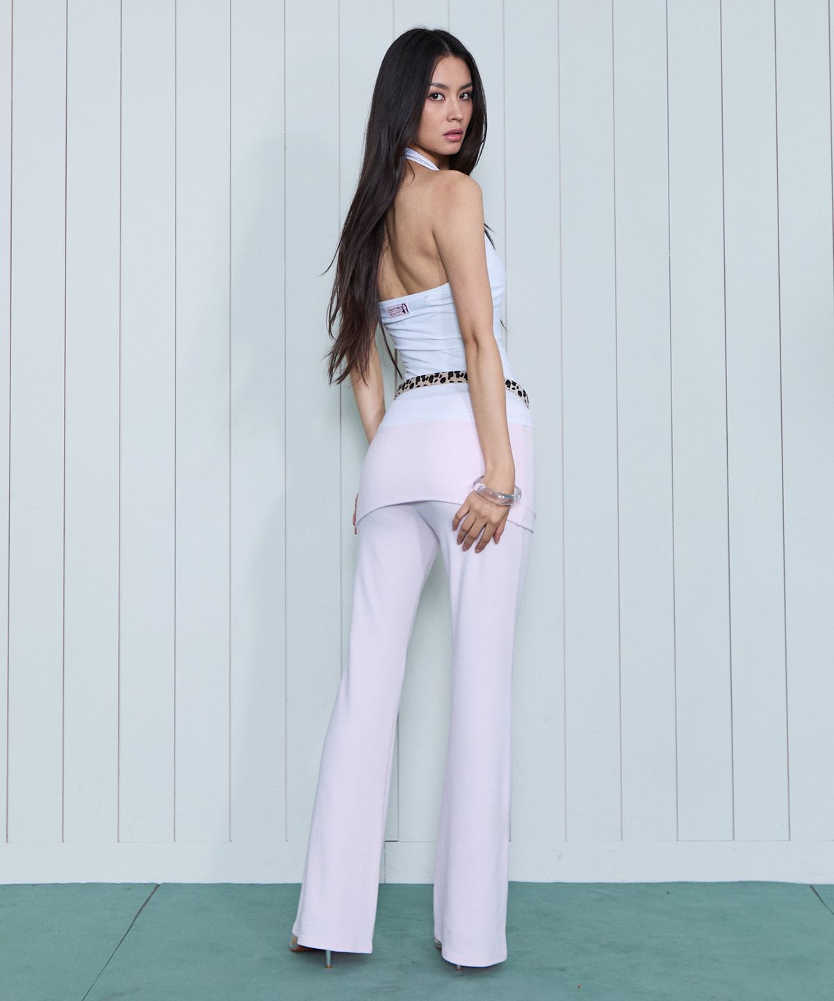라라폭스(LALAFOX) FOLDING BOOTS CUT PANTS PINK BS2WP002