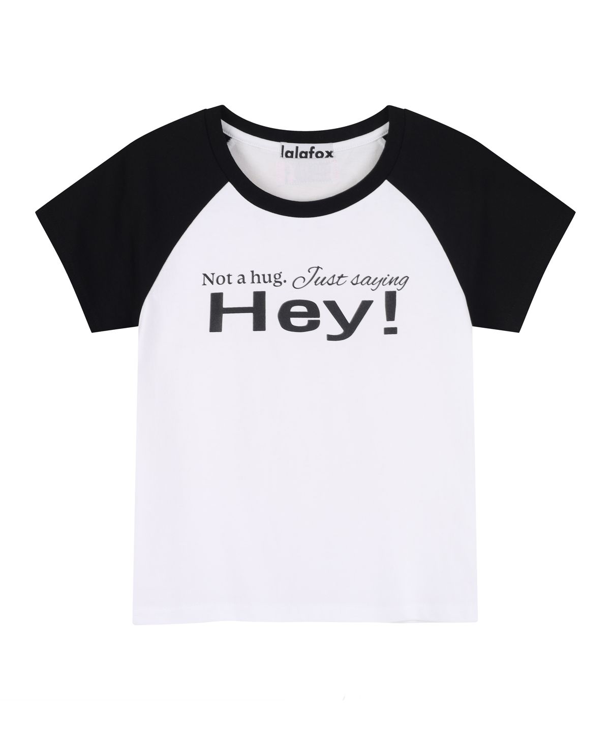 라라폭스(LALAFOX) HEY RAGLAN SLIM T-SHIRT WHITE BS2CH016
