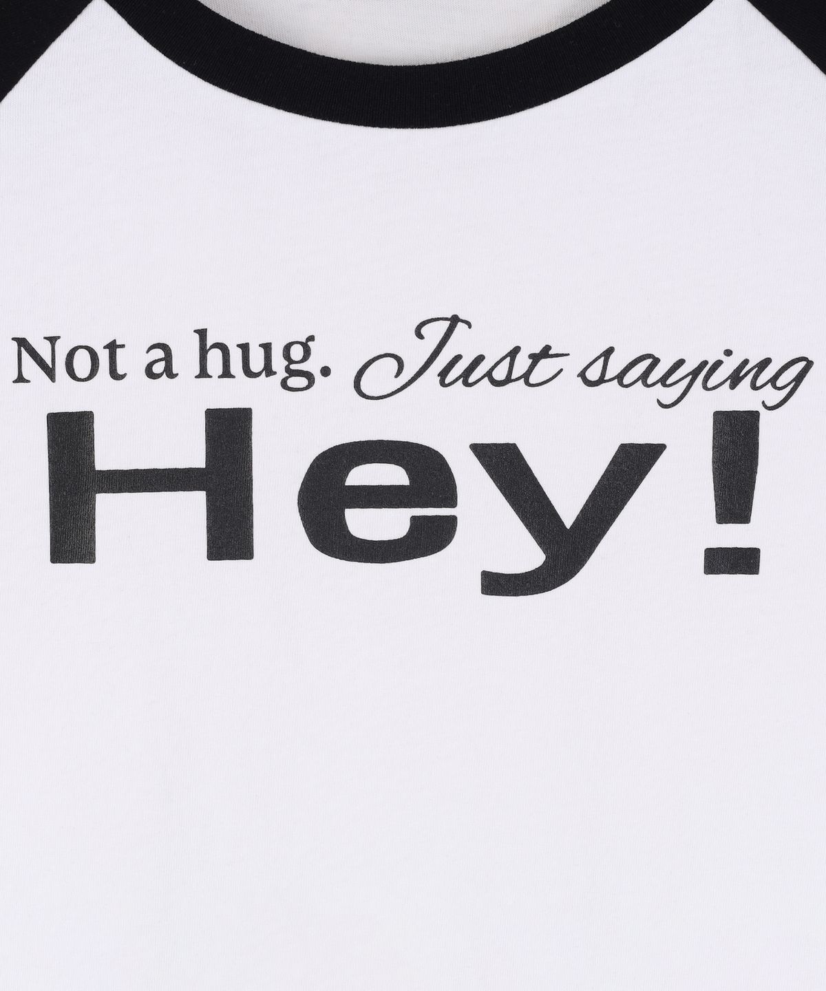 라라폭스(LALAFOX) HEY RAGLAN SLIM T-SHIRT WHITE BS2CH016
