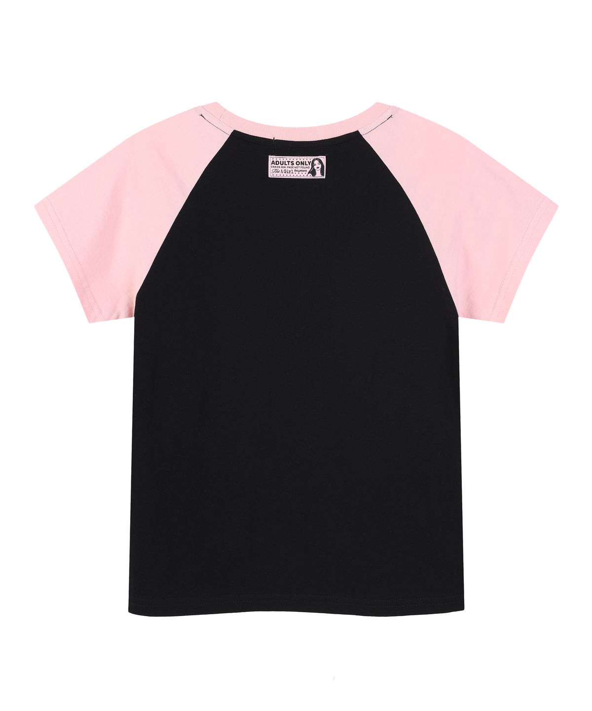라라폭스(LALAFOX) HEY RAGLAN SLIM T-SHIRT BLACK BS2CH015