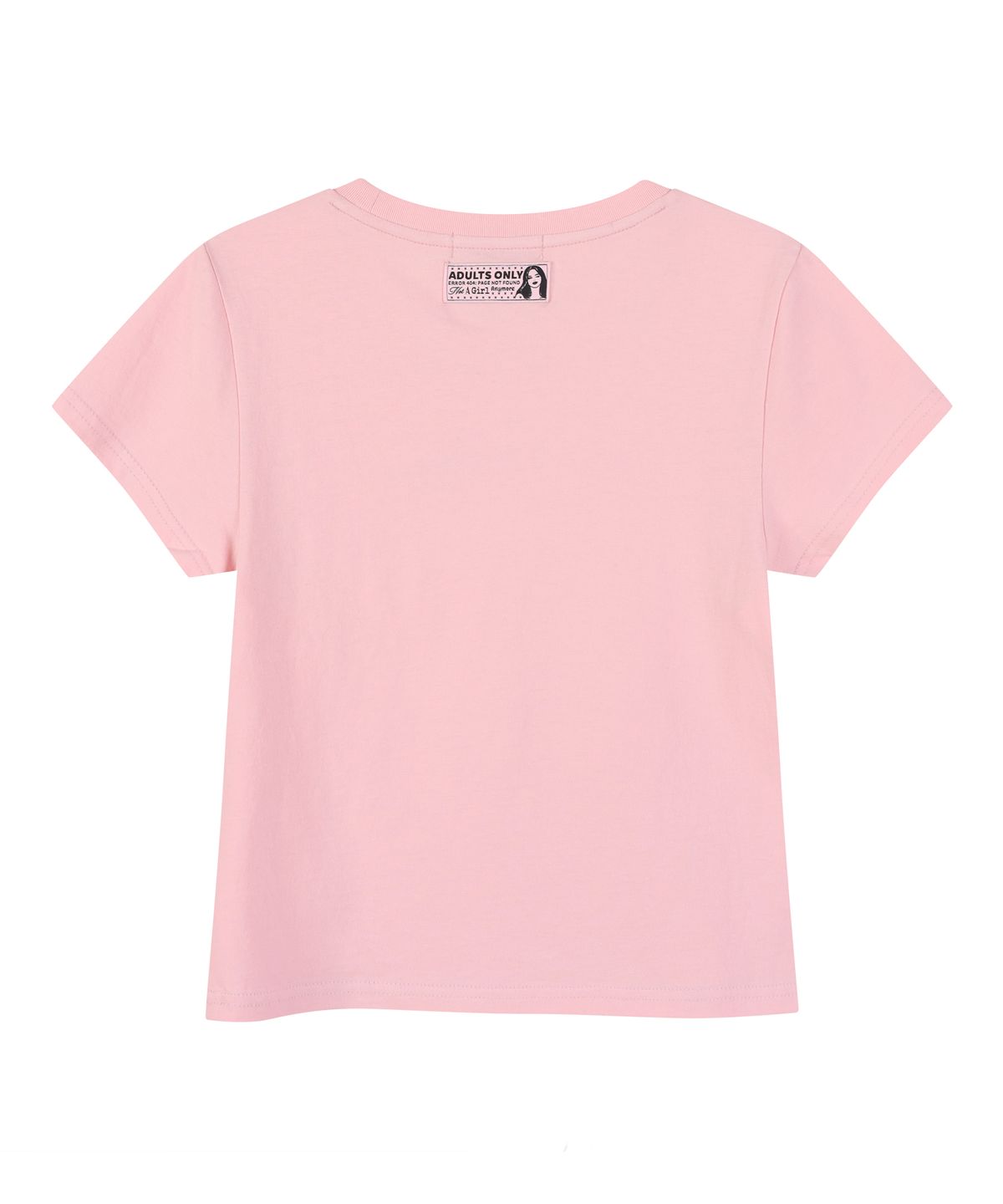 라라폭스(LALAFOX) ADULTS ONLY SILHOUETTE SLIM T-SHIRT PINK BS2CH012