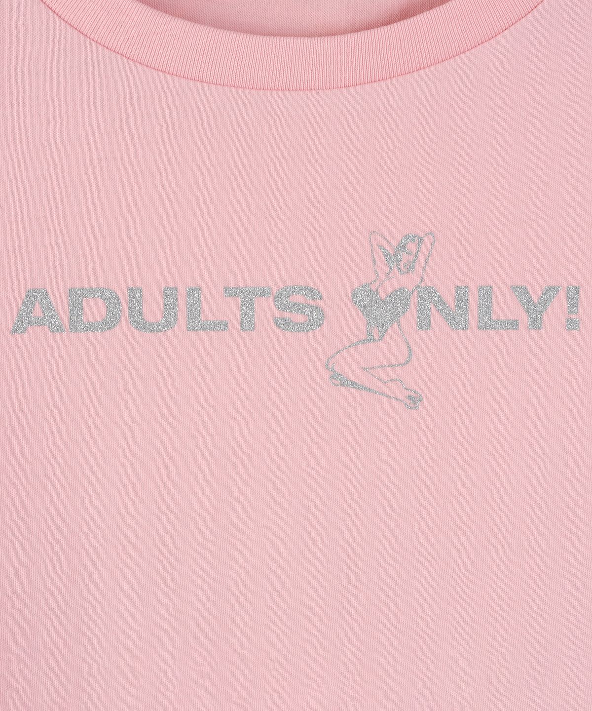라라폭스(LALAFOX) ADULTS ONLY SILHOUETTE SLIM T-SHIRT PINK BS2CH012