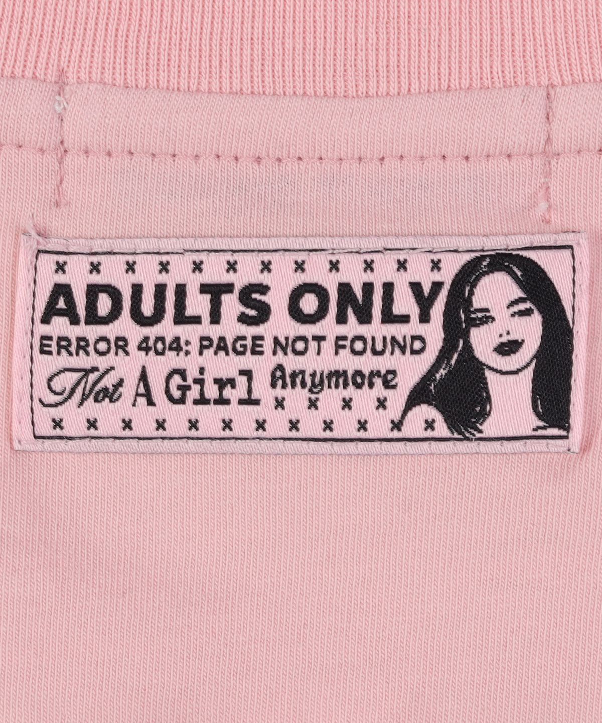 라라폭스(LALAFOX) ADULTS ONLY SILHOUETTE SLIM T-SHIRT PINK BS2CH012
