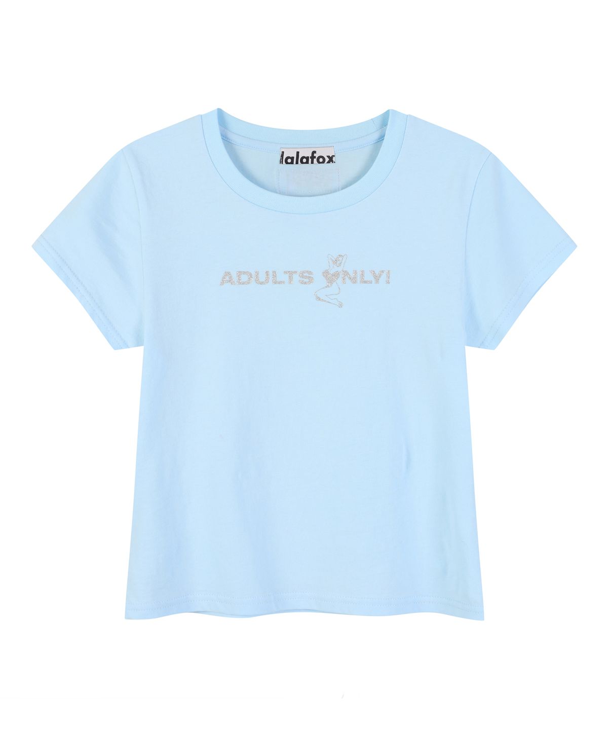 라라폭스(LALAFOX) ADULTS ONLY SILHOUETTE SLIM T-SHIRT SKY BLUE BS2CH011