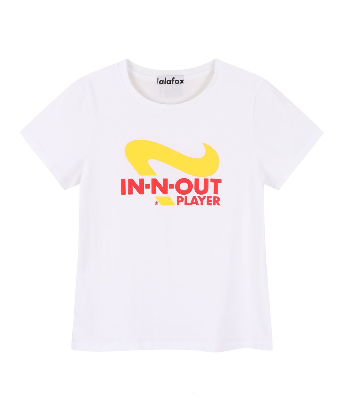 라라폭스(LALAFOX) IN OUT PLAYER REGULAR T-SHIRT WHITE BS2CH006