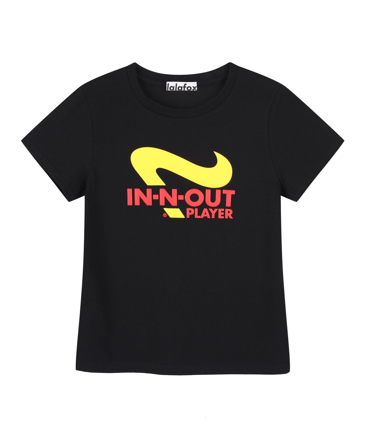 라라폭스(LALAFOX) IN OUT PLAYER REGULAR T-SHIRT BLACK BS2CH005