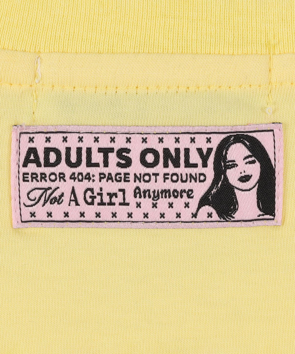 라라폭스(LALAFOX) RUBBING FOX REGULAR T-SHIRT YELLOW BS2CH003